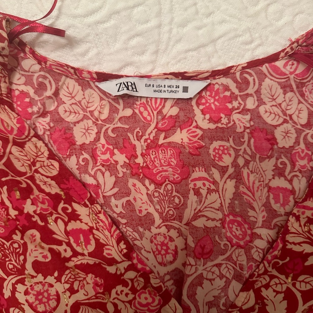 Zara Floral Ruffle Dress - Picture 6 of 9